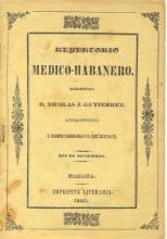 La primera publicación dedicada a la medicina en Cuba