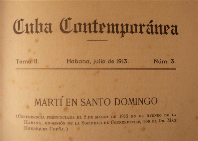 La revista Cuba Contemporánea
