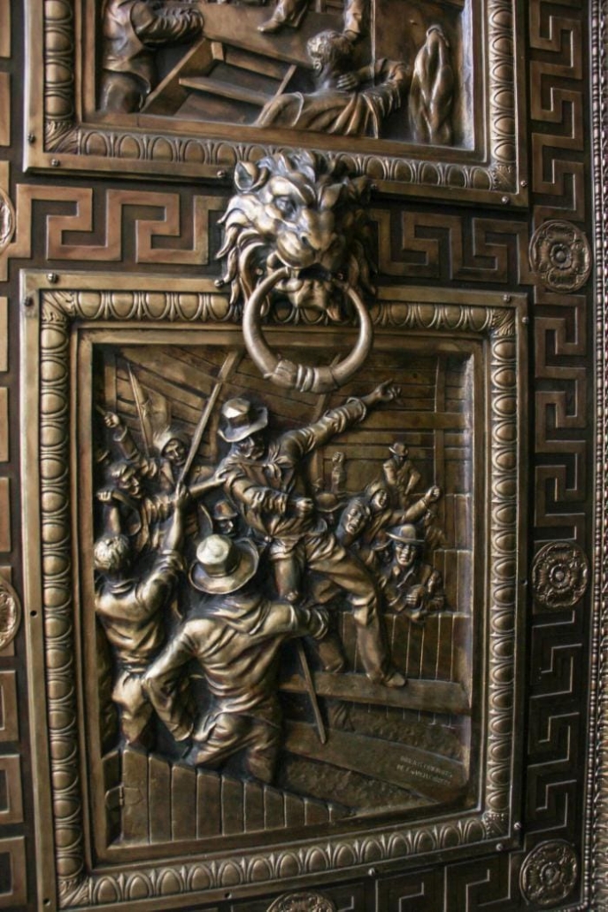 Diseño de García Cabrera para una de las puertas en el Capitolio