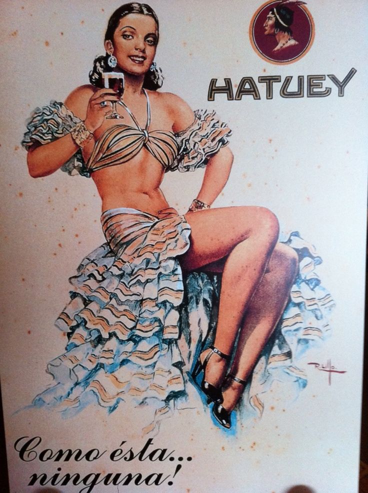 Cartel promocional de la cerveza Hatuey
