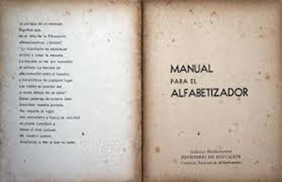 Cartilla “Alfabeticemos” página de presentación.