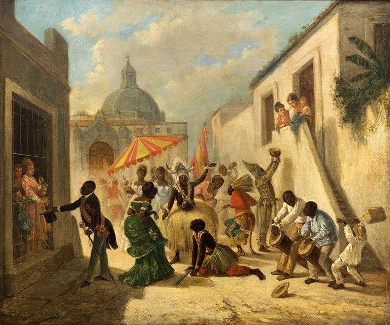 Día de reyes, cuadro de V. P. de Landaluze, actualmente en el Museo Nacional de Bellas Artes.