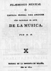 Primera publicación musical