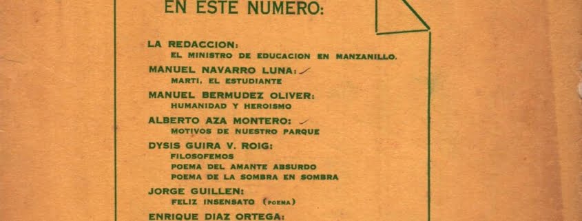 Revista Orto, número de 1950. Foto tomada de Internet